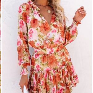 Floral Print Dress 👗💃🏻